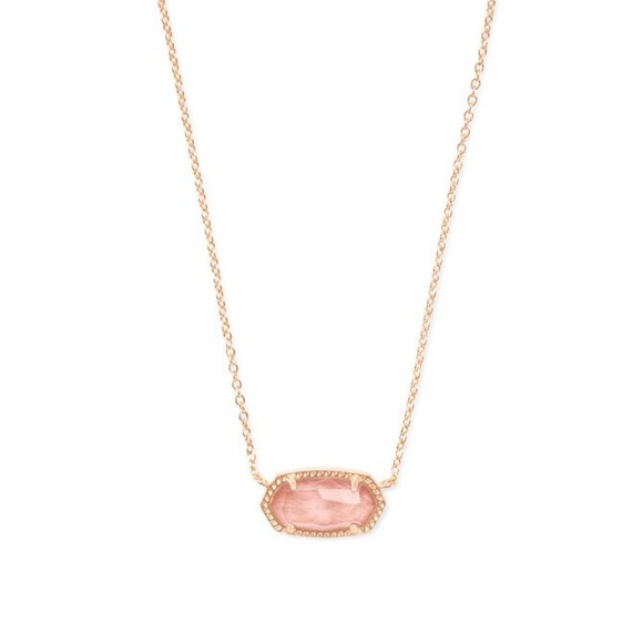 Kendra Scott Elisa Rose Gold Short Pendant Necklace - Picture 1 of 2